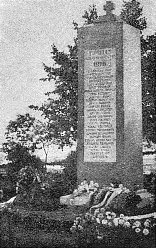 26 сентября 1920 года. Куркийоки. Открытие памятника героям 1918 года