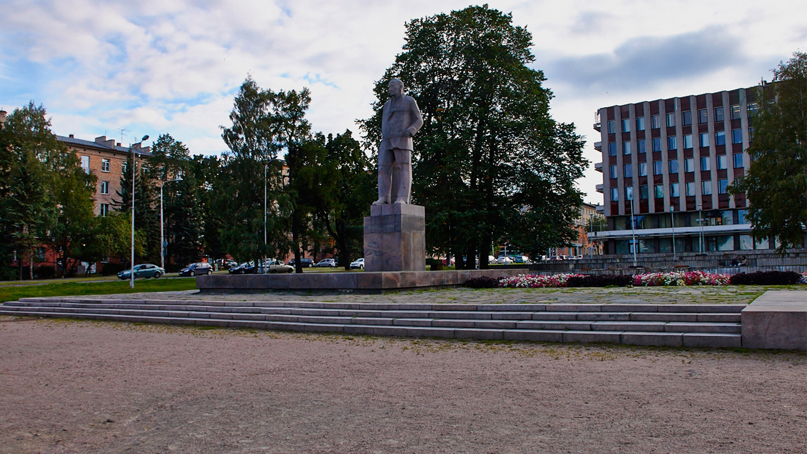 Late 2010's. Monument to Kuusinen in Petrozavodsk