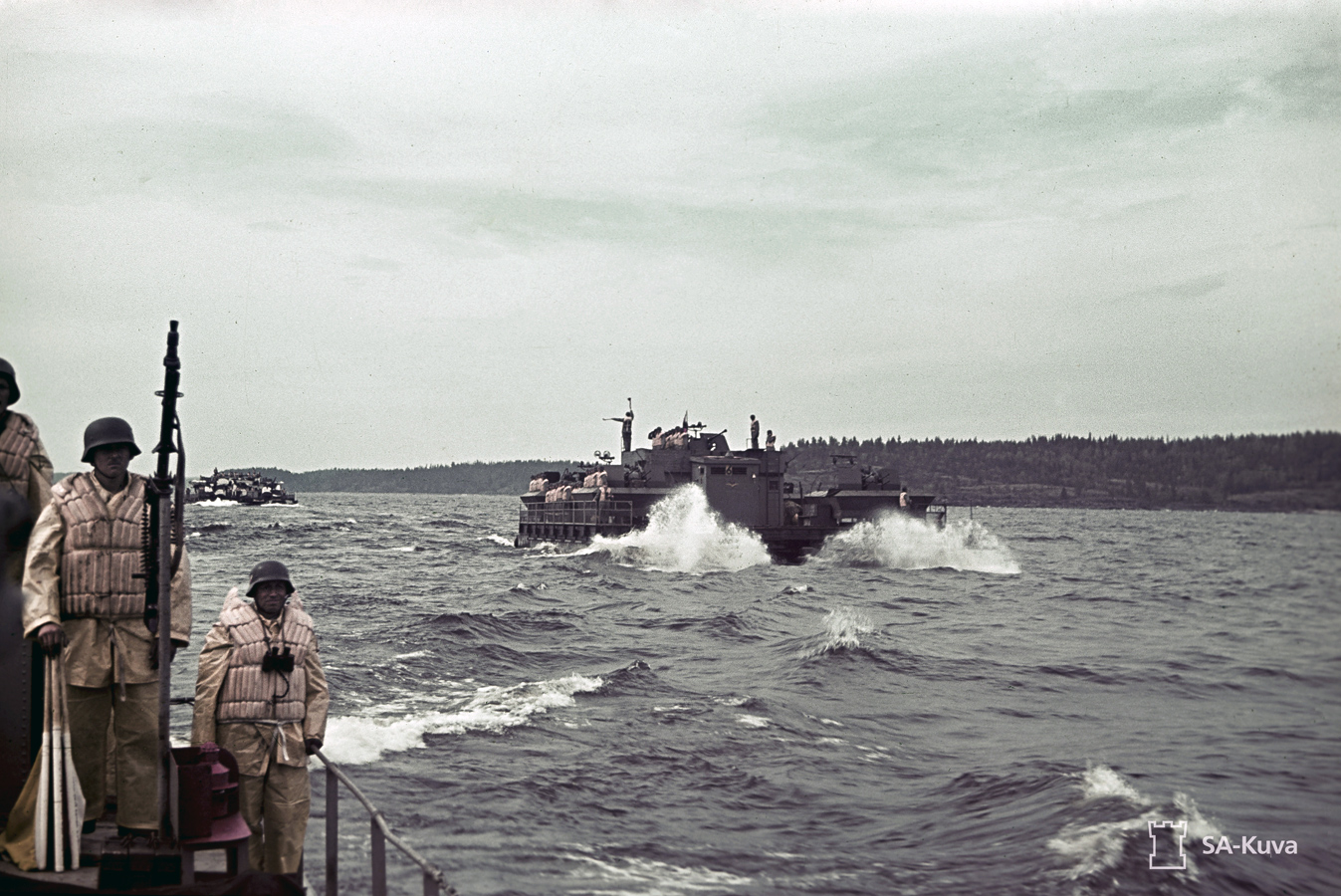 13. elokuuta 1942. Saksalaisen laivasto-osaston paraati Lahdenpohjassa