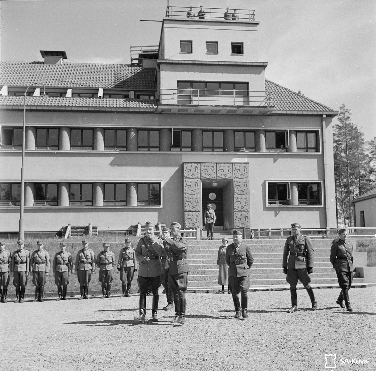 May 30, 1943. Mannerheim in Huuhanmäki