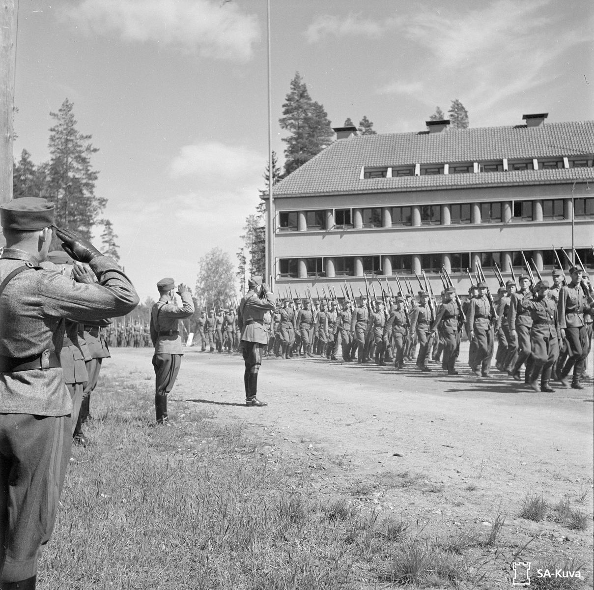 30 мая 1943 года. Маннергейм в Хууханмяки