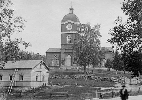 1930's. Jaakkima. Lutheran church
