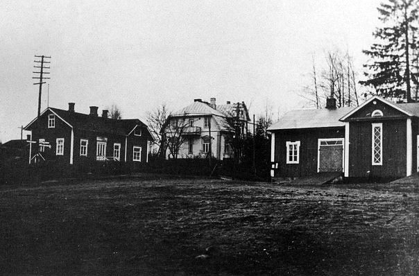 1930's. Lahdenpohja. Fire station