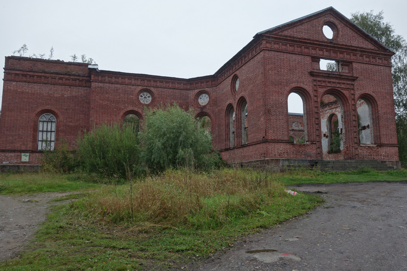 August 25, 2016. Ruins of the church
