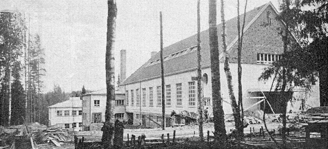 1930-luvun alussa. Huuhanmäki. Viipurin rykmentin talousrakennus