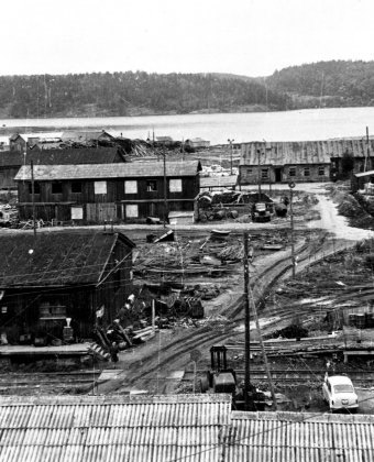 1967. Lahdenpohja. Plywood factory