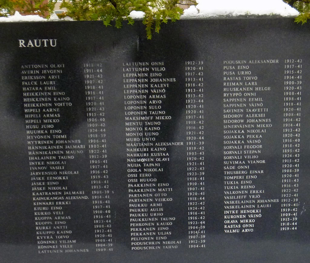 12. joulukuuta 2013. Äiti Karjala -monumentti