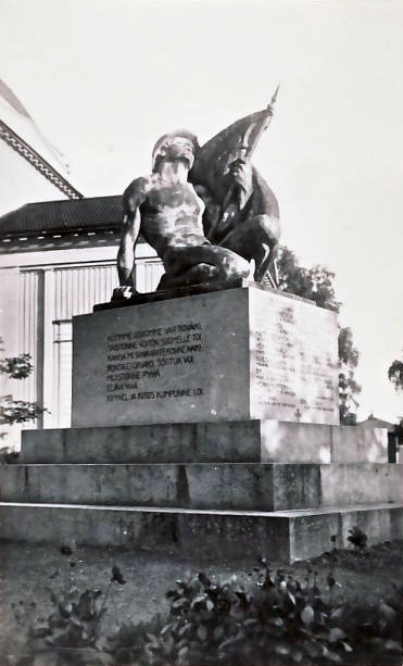 Late 1930's. Monument to the heroes of Independence War