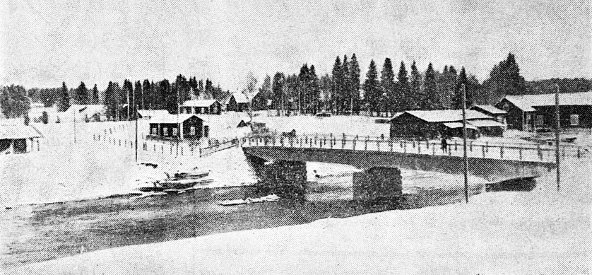 1930-е годы. Лиусваара. Мост через Койтайоки