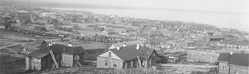 Панорама Медвежьегорска. Лето 1942 года