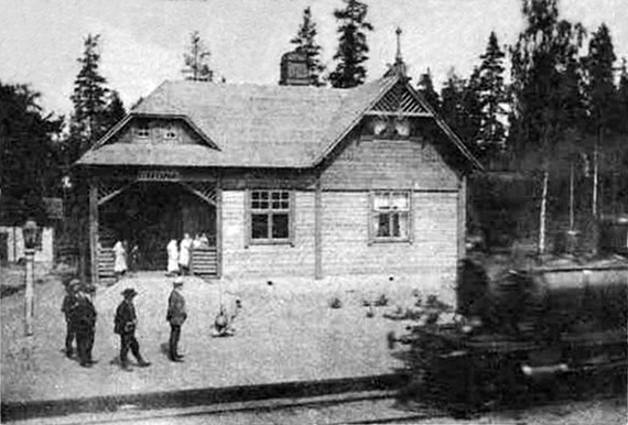 1930's. Akkaharju railway station