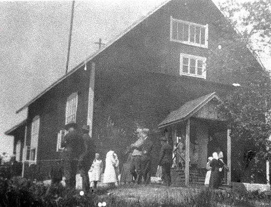 1930's. Tervajärvi. Lutheran prayer house