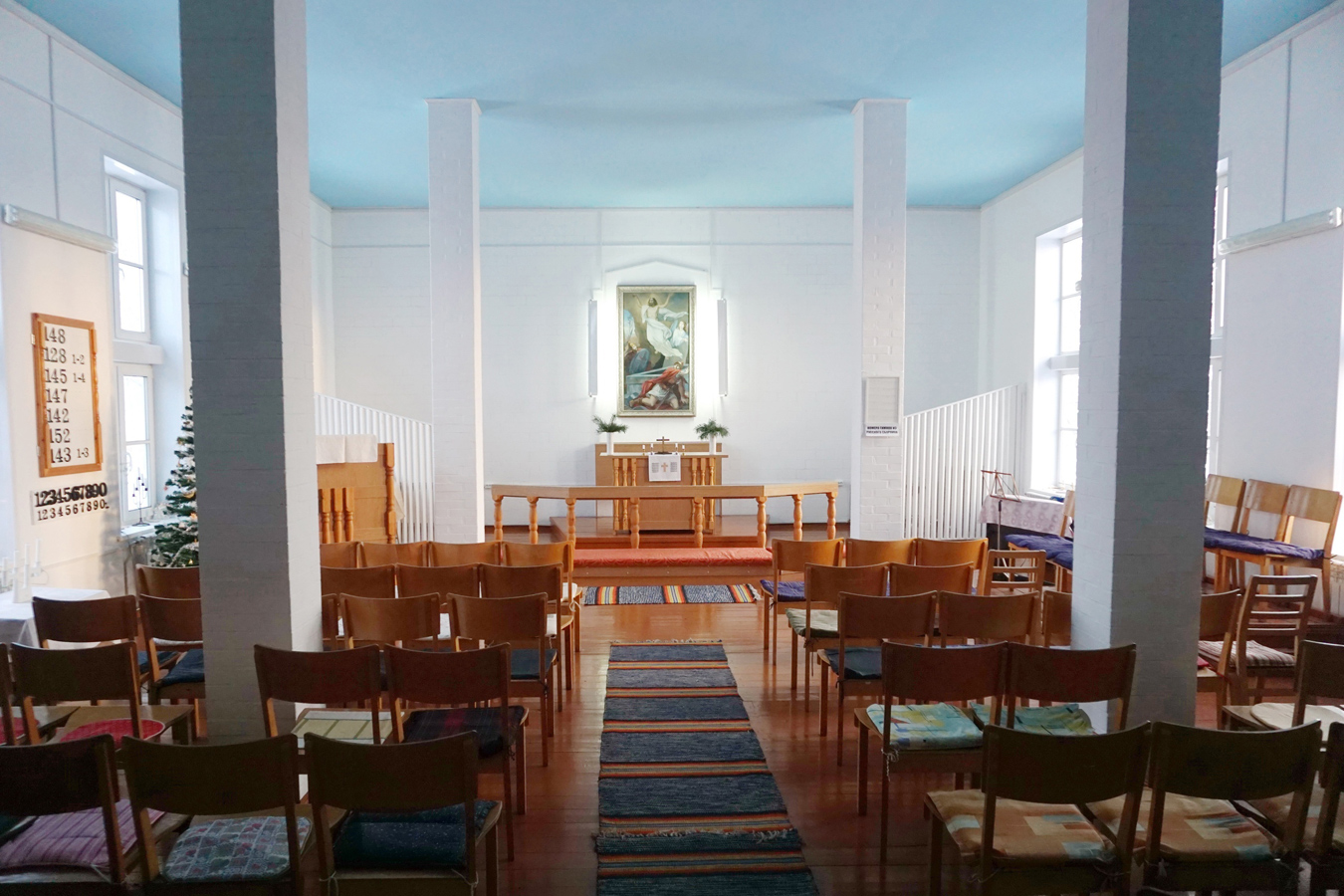 January 9, 2022. Lutheran church in Ruskeala