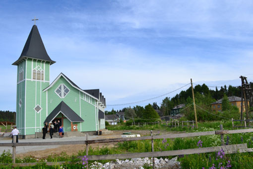 June 19, 2011. Lutheran church in Läskelä