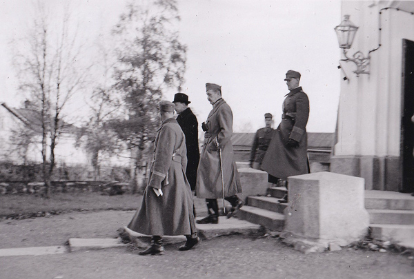 9 октября 1941 года. Президент Рюти и Главнокомандующий Маннергейм в Сортавала