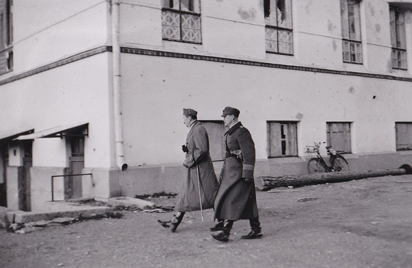 October 9, 1941. President Ryti and Commander-in-Chief Mannerheim in Sortavala