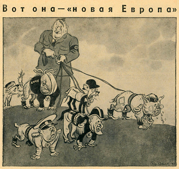 Soviet propaganda caricature