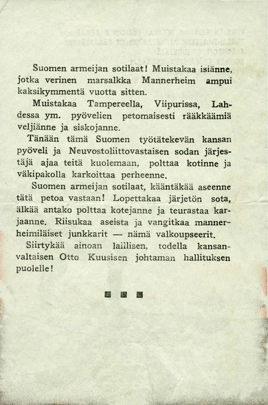 1940. Venäjän keisarin Nikolai Verisen palkkarenki