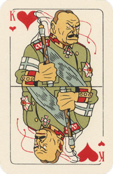 Советская пропагандистская игральная карта