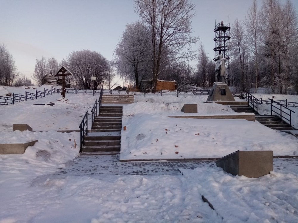 10 декабря 2021 года. Воинское мемориальное кладбище в Погранкондушах