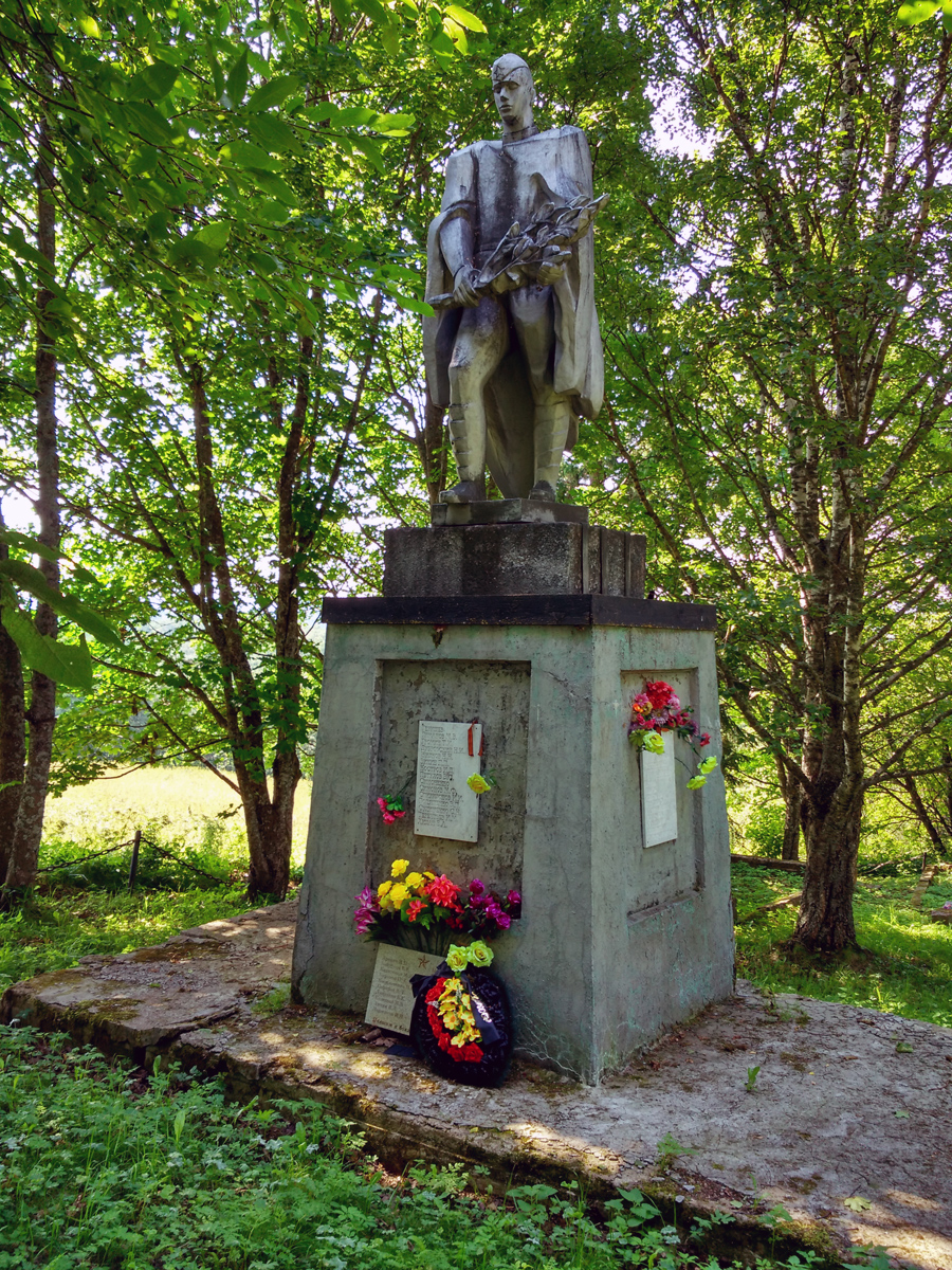 July 28, 2018. Military memorial cemetery in Pogrankondushi