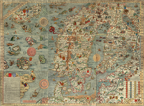 1539 год. Carta Marina et Descriptio Septentrionalivm