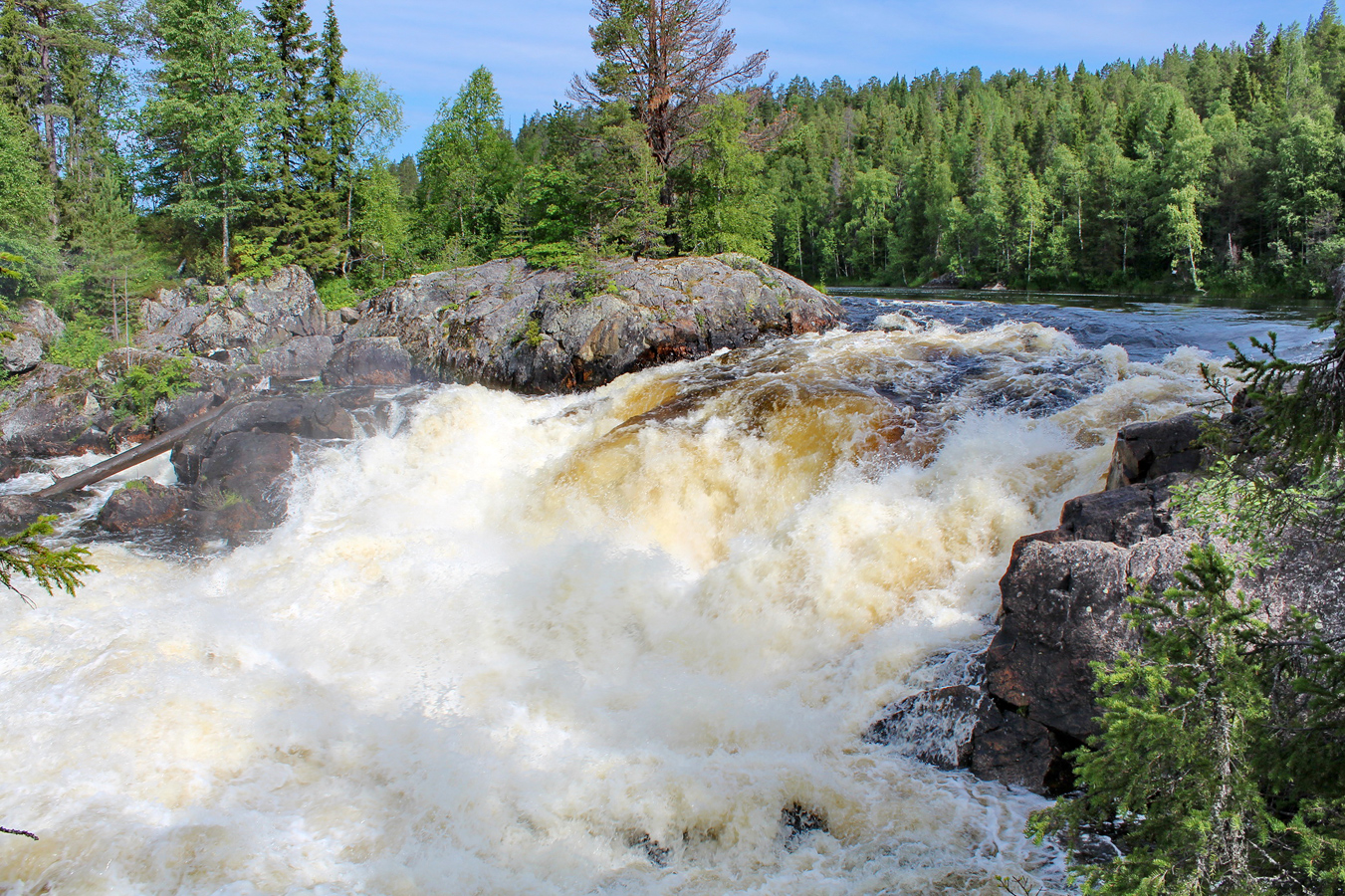 July 25, 2017. Kivakka Waterfall
