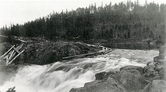 1911 год. Водопад Кивакка