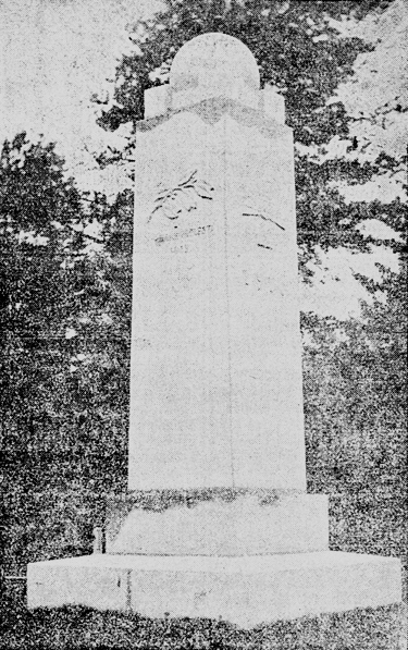 September 1923. Monument to heroes