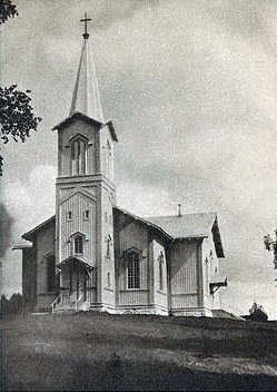 1930's. Pälkjärvi. Lutheran church