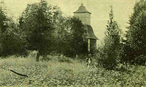 1930's. Pälkjärvi. Cemetery chapel, built in 1700s