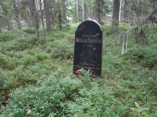 August 22, 2017. The rune singer Miihkali Perttunen grave