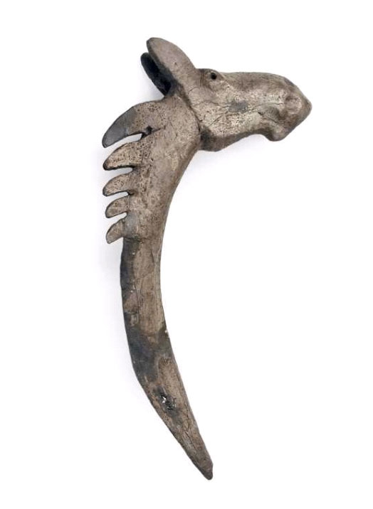 VI century BC. Elk-head rod