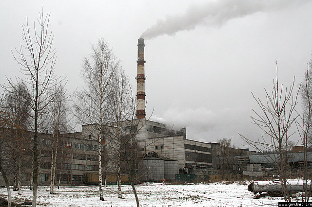 November 17, 2009. Pitkäranta. Cellulose plant