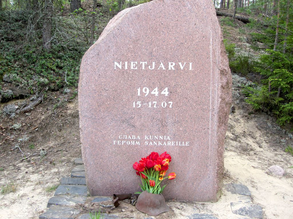 2008. The monument to the battle on Nietjärvi Lake