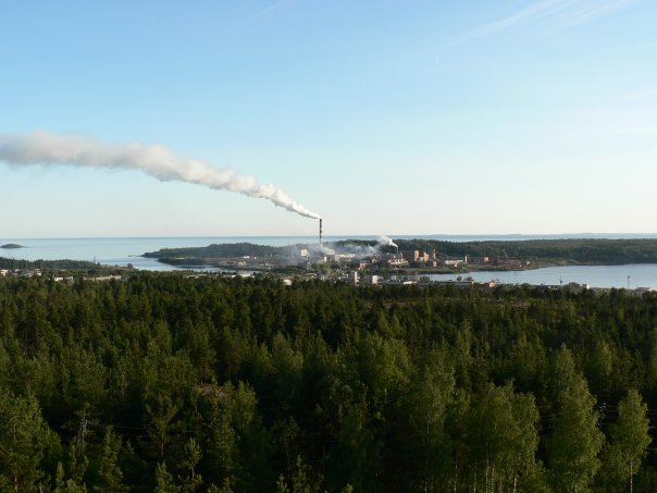 2007. Pitkäranta. Sellutehdas
