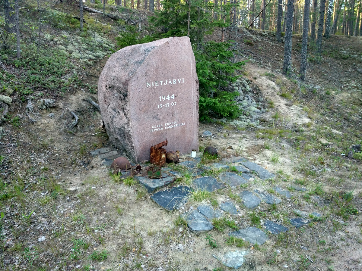 26. heinäkuuta 2020. Nietjärven taistelun monumentti