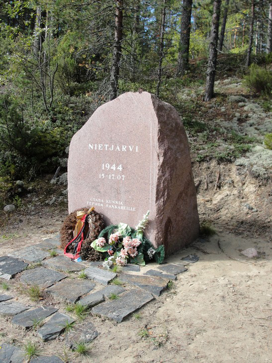September 6, 2010. The monument to the battle on Nietjärvi Lake