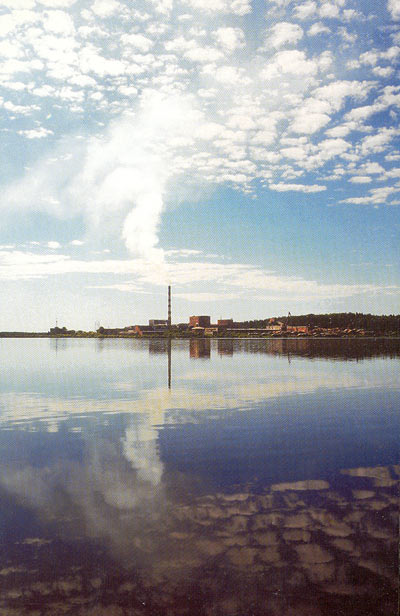 2002. Pitkäranta. Sellutehdas