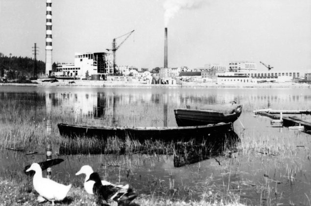 1968. Pitkäranta. Sellutehdas