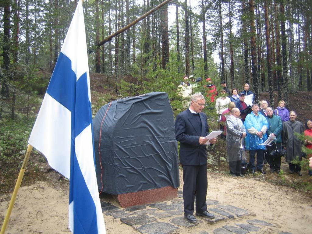 June 11, 2008. Opening of the Monument to the battle on Nietjärvi Lake