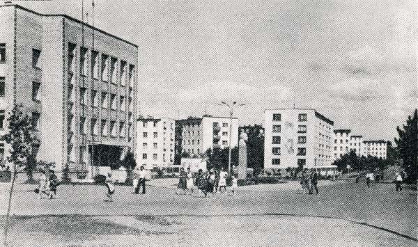 1980's. Pitkäranta. Lenin square - 2