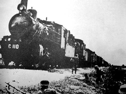 Heinäkuu 1941. Pitkärannan rautatieasema