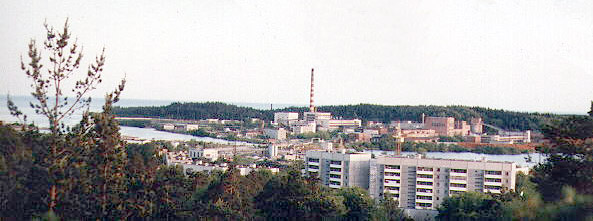 1990's. Pitkäranta. City panorama