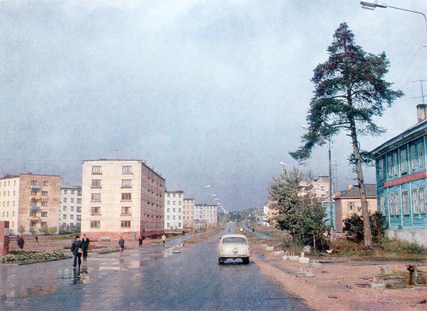 1970-е годы. Питкяранта. Улица Ленина-1