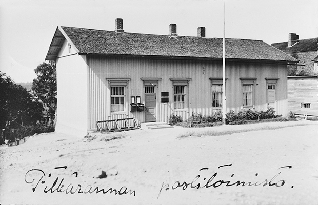 1920's. Pitkäranta. Post Office