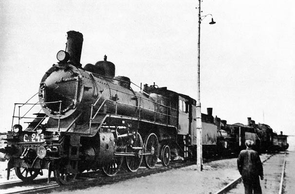 August 1941. Pitkäranta Railway Station, Finnish trophies