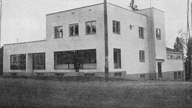 1937. Pitkäranta. Lavin talouskaupan talo