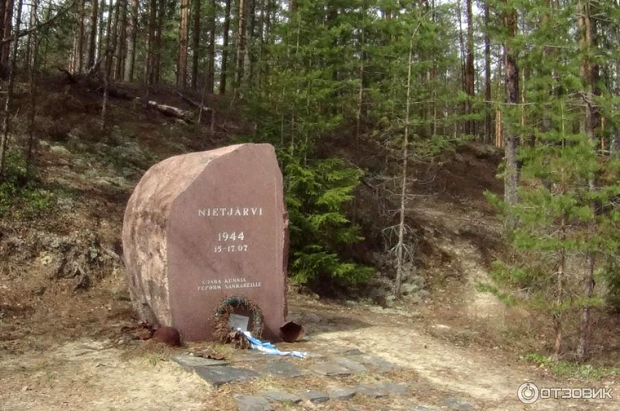 May 8, 2015. The monument to the battle on Nietjärvi Lake