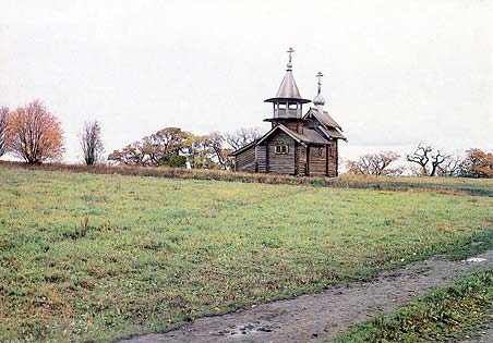 1985. Kizhi. Chapel from Lelikozero village, XVIII